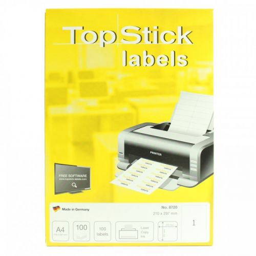 Etiqueta top stick laser 210x297 8720 c/ 100fls , Top Stick , ETIQMUL013 , 4023145087206